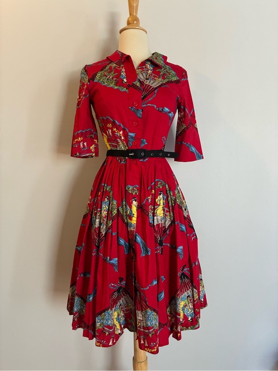Trashy Diva Dresses & Skirts - Trashy Diva Red Fans Shirtdress